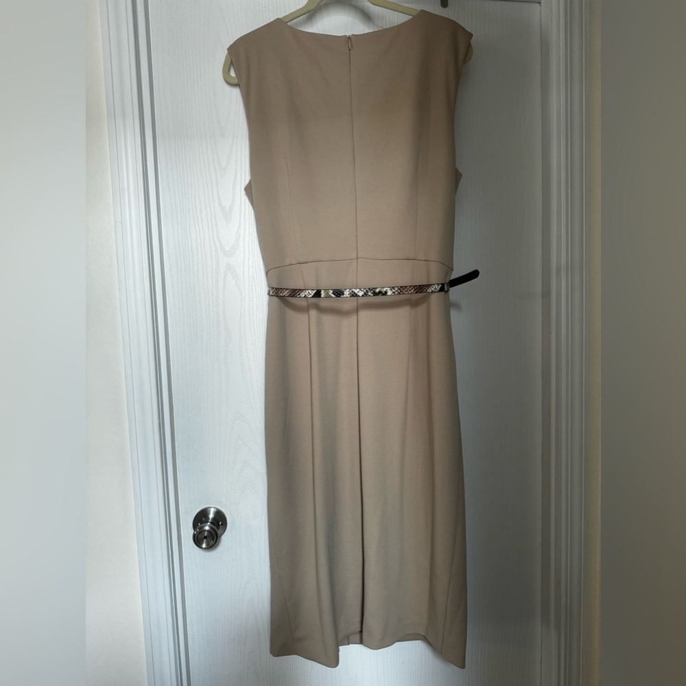 Tan dress xl with belt